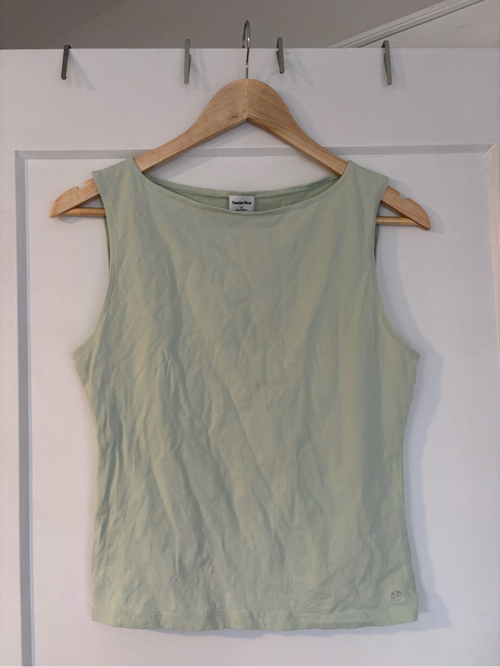 Aritzia Sunday Best Chill Filo Tank in Brushed Green